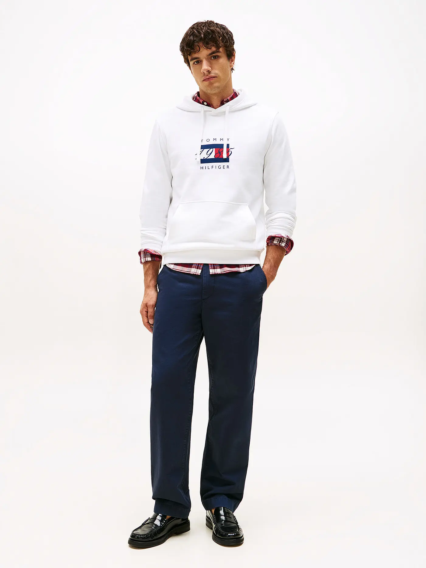 TOMMY HILFIGER | Kapuzensweater - Hoodie | weiss